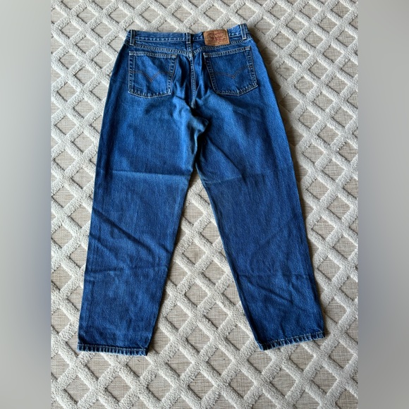Vintage 90’s Levi’s 560 Loose Fit Straight Leg Blue Denim Jeans Size 14 MIS S - Picture 14 of 16